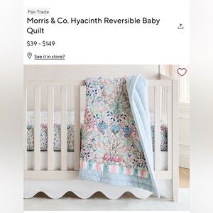 Pottery Barn Kids Morris & Co. Quilt
